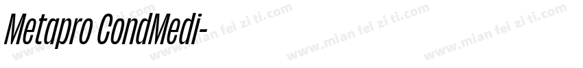 Metapro CondMedi字体转换